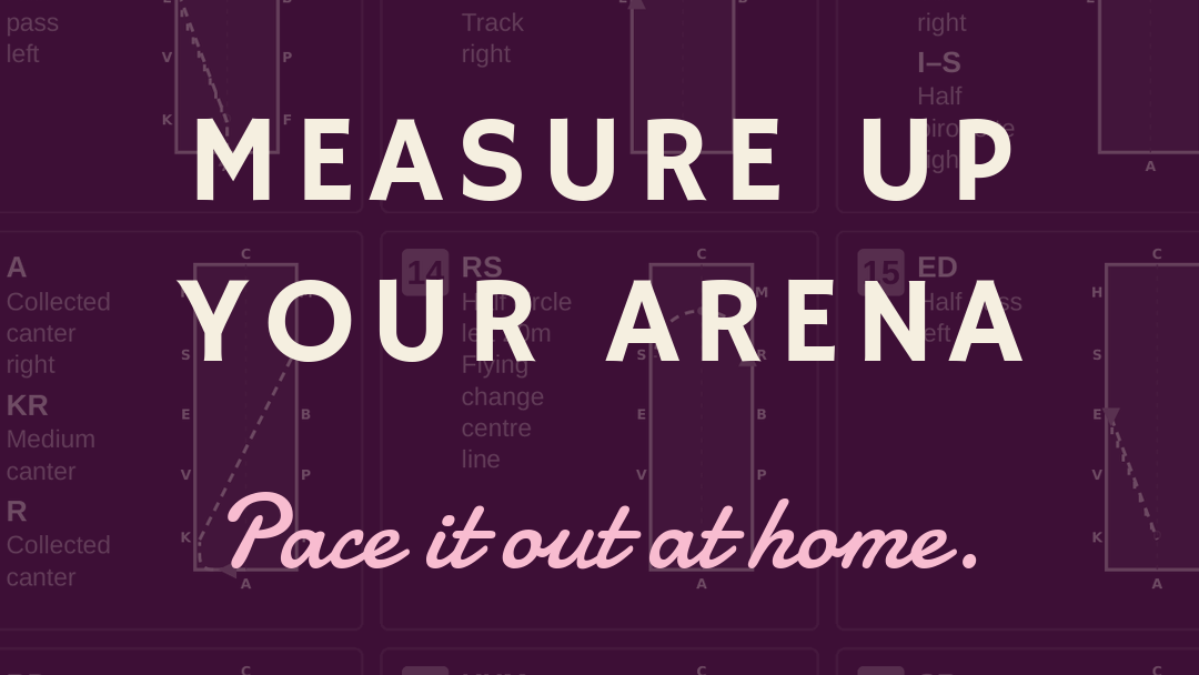 Measure up your arena — pace it out at home