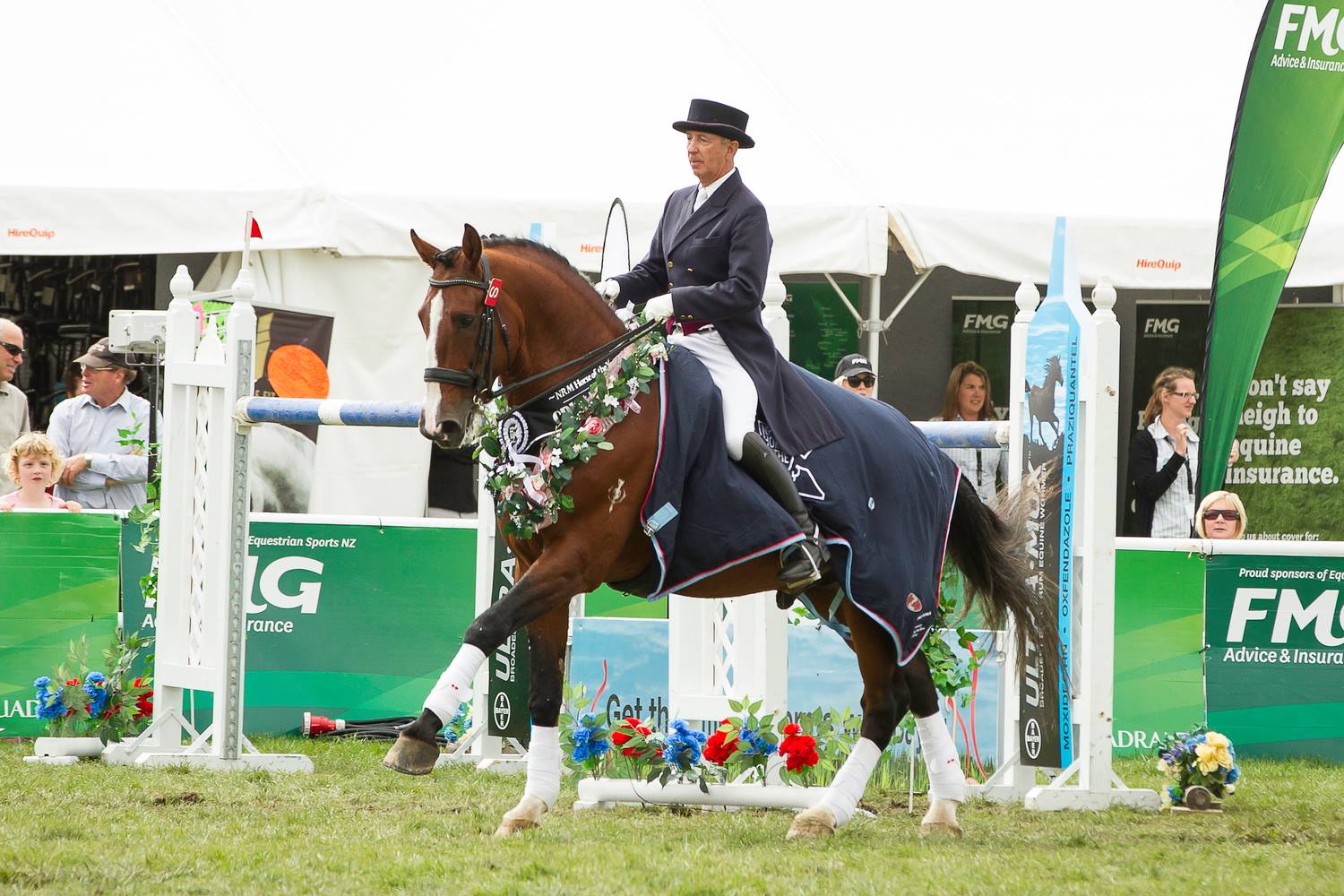 Bill Noble in competition — NZ Hall of Fame dressage judge